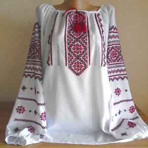Ukrainian Embroidered Women's Blouse, Size XL, Ukraine, vyshyvanka