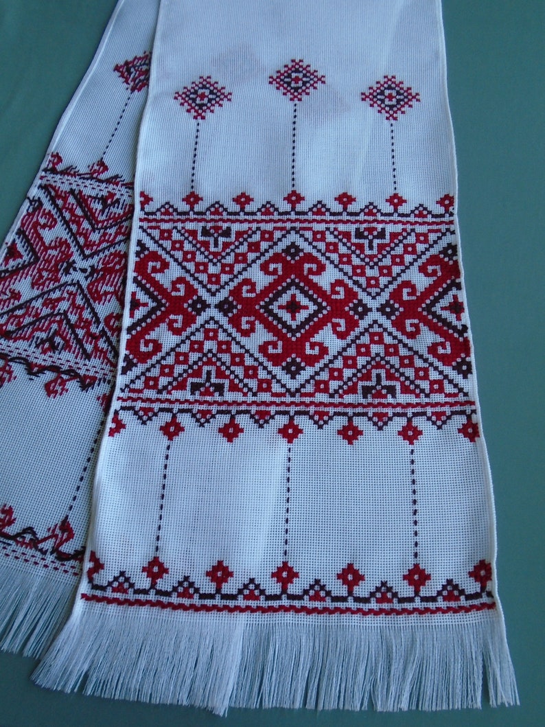 Ukrainian Hand Embroidered Wedding Towel Rushnyk Ukraine Etsy
