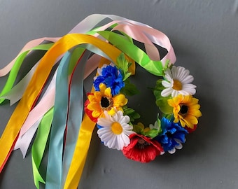 Ukrainian Wreath - Ukrainian folk Head Attire for Women, Girl (Vinok)