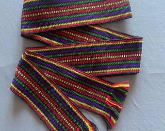 Traditional Ukrainian hand woven belt, krayka, length - 78.7"