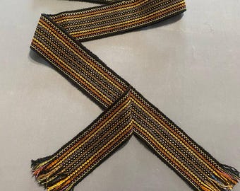 Traditional Ukrainian hand woven belt, krayka, length - 78"