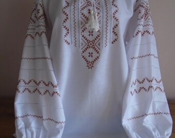 Ukrainian Hand Embroidered Women's Blouse, size - XL, Ukraine, vyshyvanka