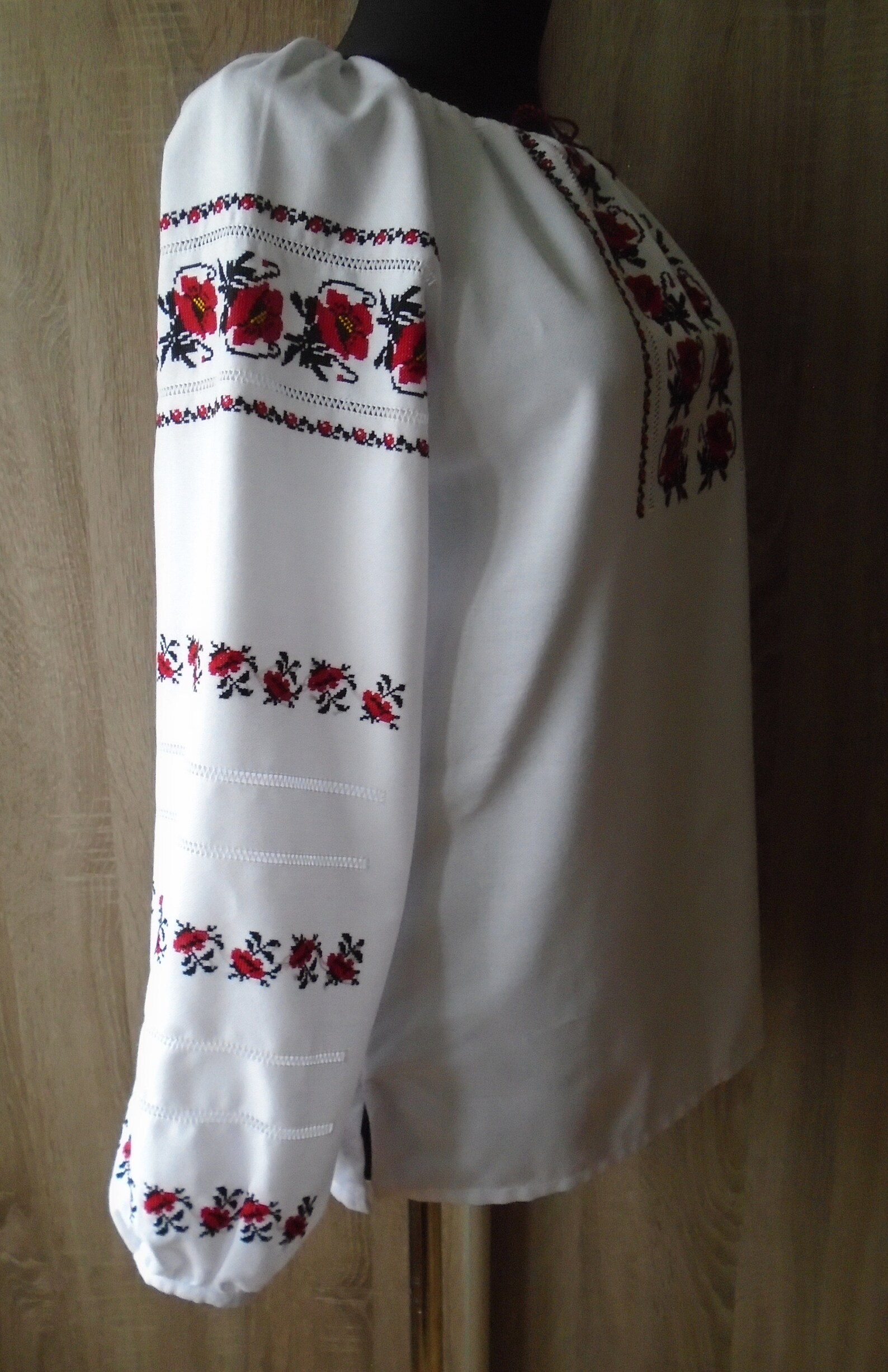 Ukrainian Hand Embroidered Women's Blouse Size SМ Etsy
