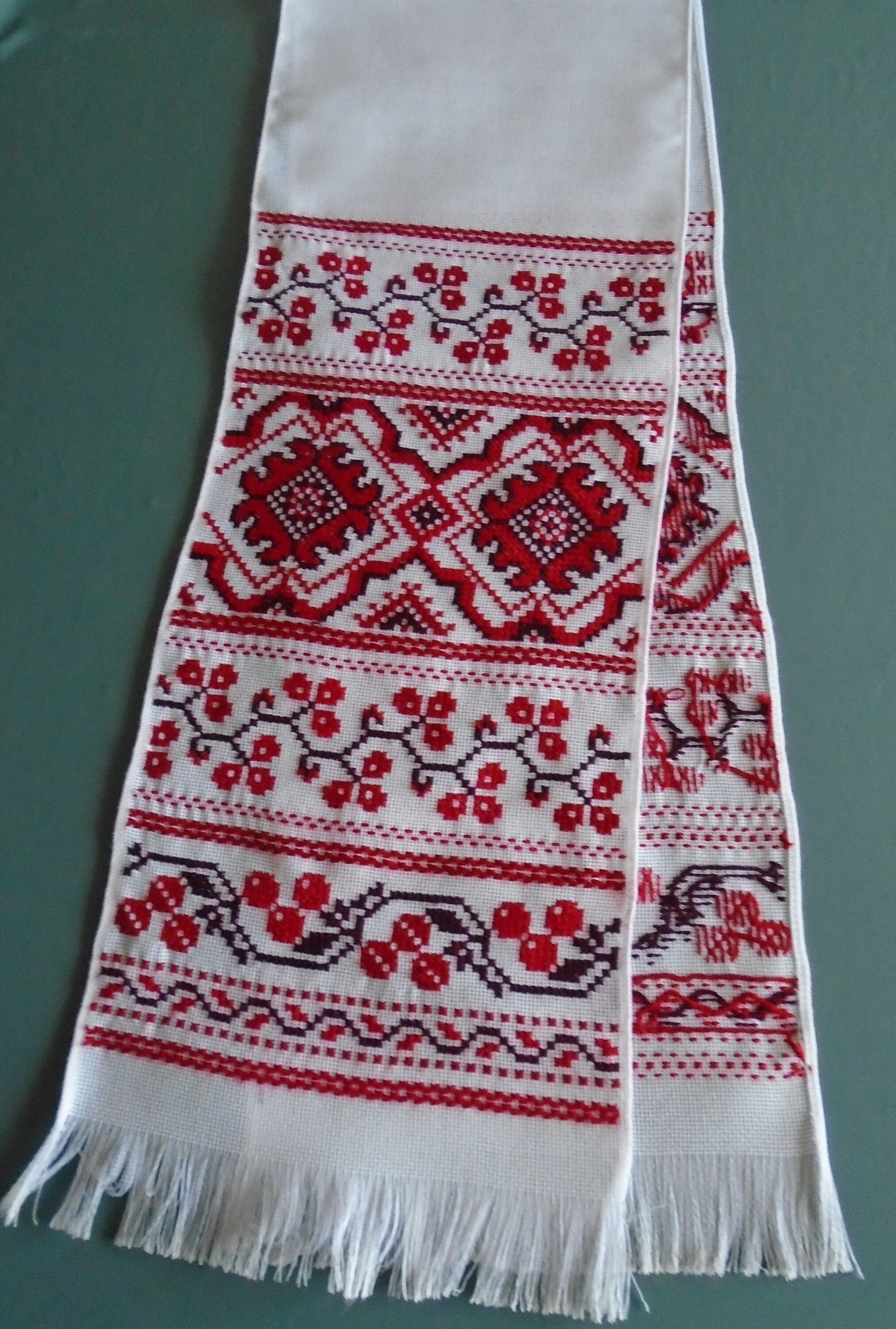 Ukrainian Hand Embroidered Towel Rushnyk Ukraine Etsy