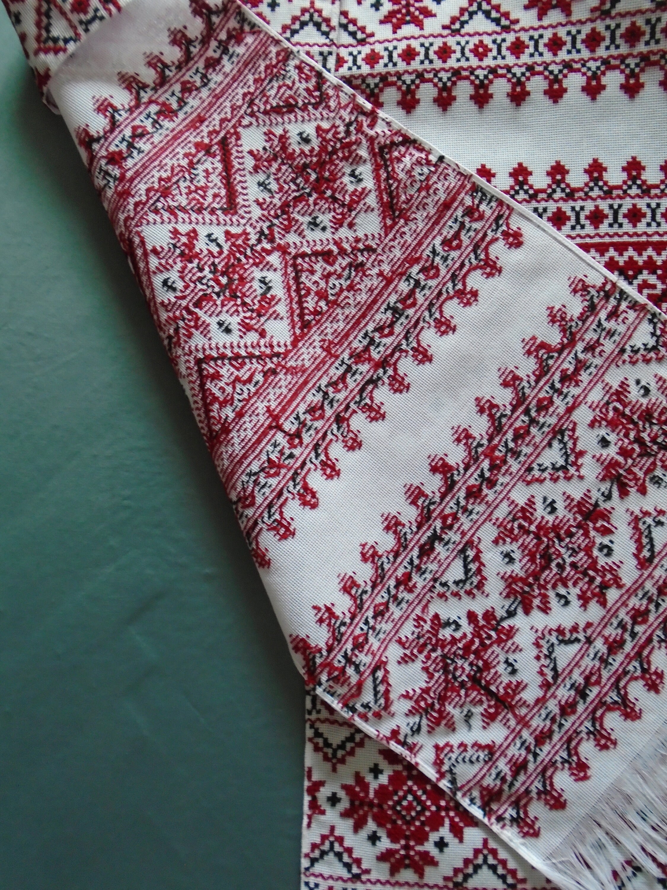 Ukrainian Hand Embroidered Towel Rushnyk Ukraine Etsy