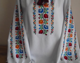 Ukrainian Hand Embroidered Woman's Blouse, size - L, Ukraine, vyshyvanka