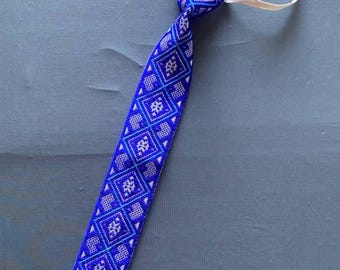 Hand Embroidered Men's Tie, Handmade, Ukrainian.