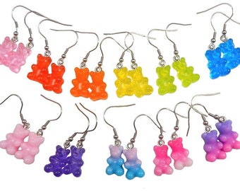 10Pcs/Set Gummy Bear Candy Charms Necklace Pendants DIY Earrings Jewelry GiB H2 10Pcs/Set Gummy Bear Candy Charms Necklace Pendants DIY Earrings Jewelry GiB H2