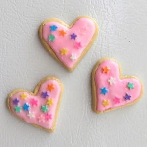 Pink Sprinkle Sugar Cookie Magnets | Cute Fridge Magnets, Kawaii Sweet Aesthetic
