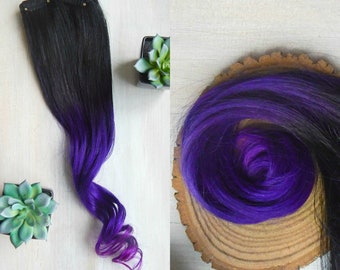 Black Ombre Hair Etsy