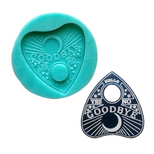 Ouija Planchette Silicone Mold for Epoxy Resin, Halloween Silicone Mold, Witch Mold, Detailed Silicone Mold