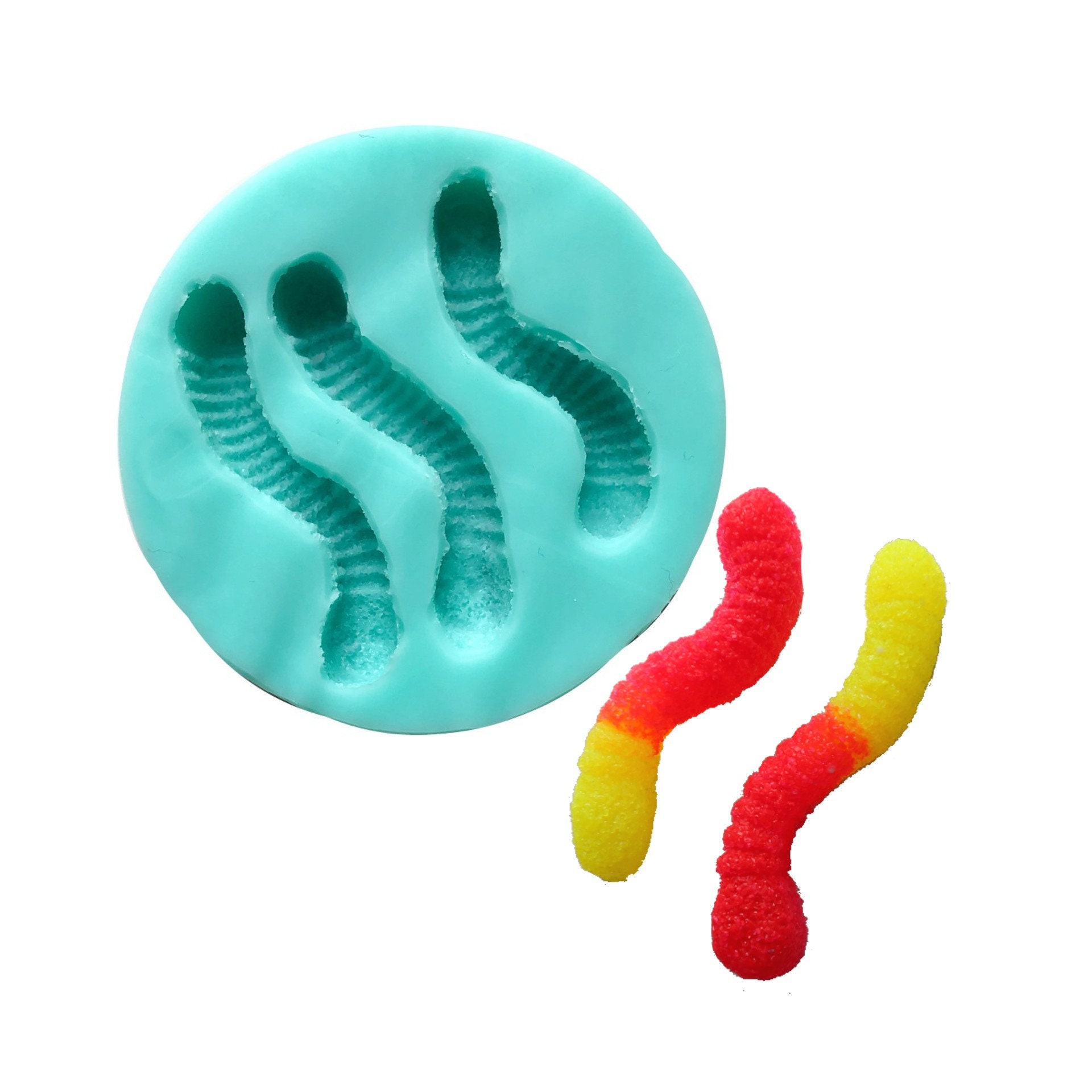 Gummy Bear & Gummy Worm Silicone Mold Set