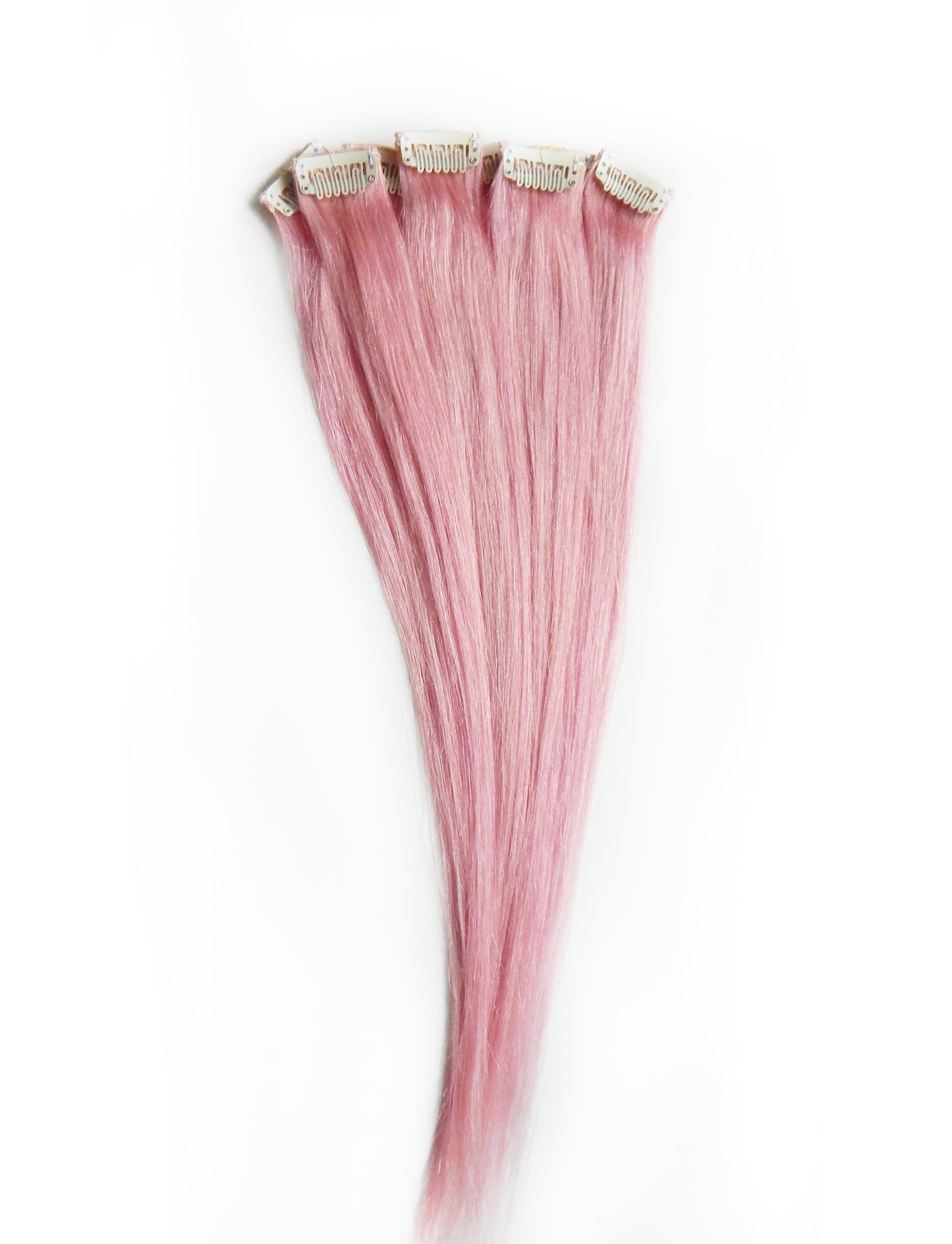 Rose Pink Hair Pink Hair Extensions Human Hair Pastel Etsy