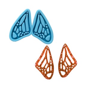Butterfly Fairy Wing Earrings, Faerie Cottagecore Molds, Resin Molds, Silicone Molds, Resin Pendant Earrings, Kawaii Unique Molds