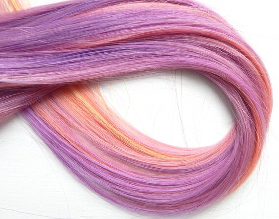 Pastel Hair Extensions Pink Ombre Hair Sunset Hair Etsy