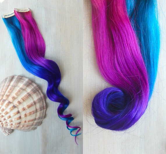 Galaxy Ombre Hair Hair Extensions Galaxy Extensions Ombre Etsy