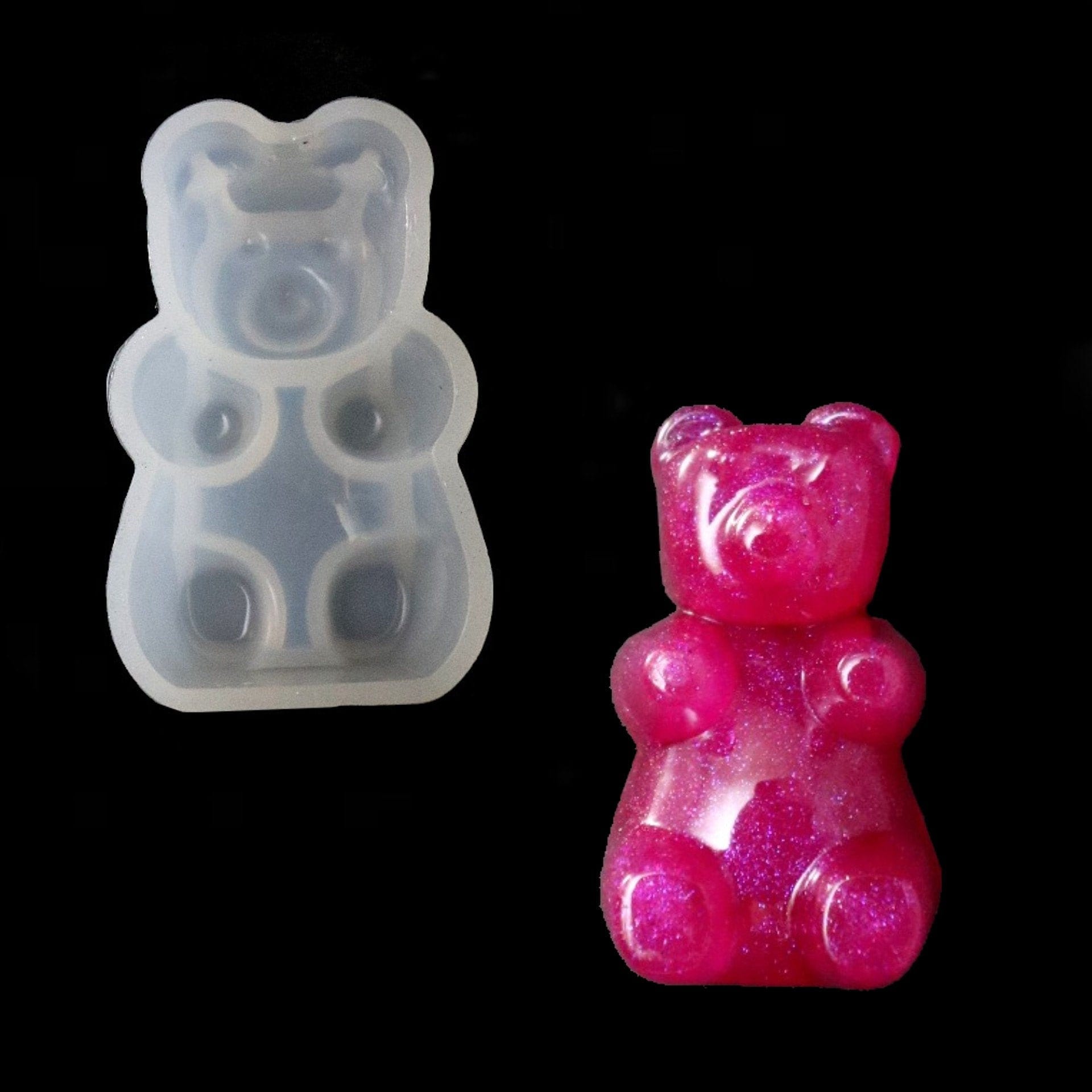 8- Cavity SHINY Large Gummy Bear Silicone mold