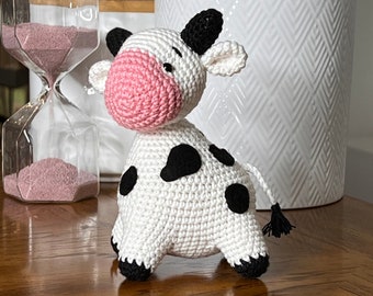 Cow Gift Spring Summer Crochet Stuffed Animals Crocheted