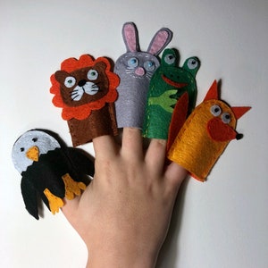Felt Animal Finger Puppets – Montessori Toys, Quiet Time Play
