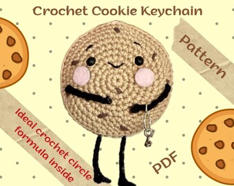 Crochet Cookie Pattern PDF | Amigurumi Biscuit | Sweet Toy Tutorial Kawaii | Easy Level