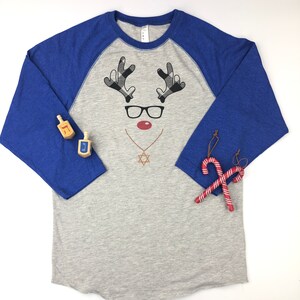 Chrismukkah Adult Shirt, Hanukkah Christmas Mashup Tee image 1