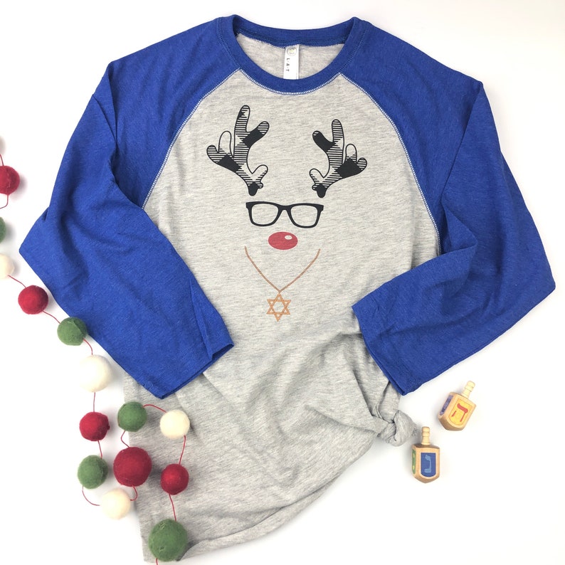 Chrismukkah Adult Shirt, Hanukkah Christmas Mashup Tee image 3