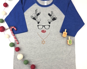 Chrismukkah Youth Shirt, Hanukkah Christmas Mashup Tee