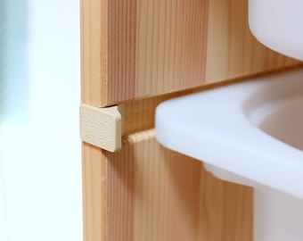 IKEA Trofast Drawer Stops for Wooden Frame: 3D-Printed Guides
