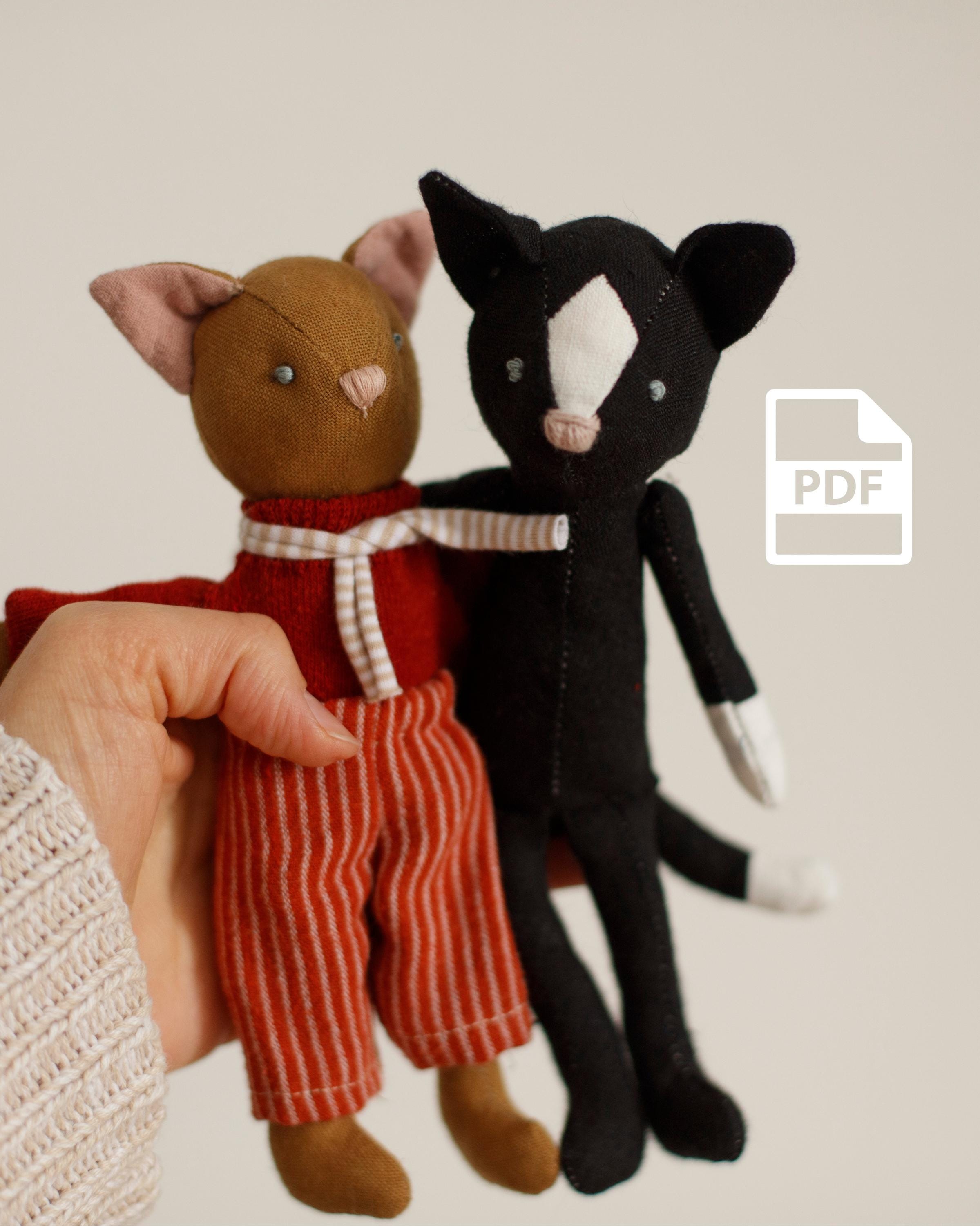 Cat Doll Sewing Pattern PDF Digital Download