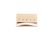 Porte-carte en cuir . porte cartes . cuir rose . cuir bicolore . minimaliste
