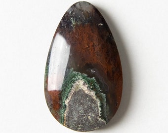 Natural Gemstone Cabochon 37 x 23 x 8 mm Oval Agate Moss Agate Cabochon Moss Agate Stone Stone Cabochon Oval Cabochon