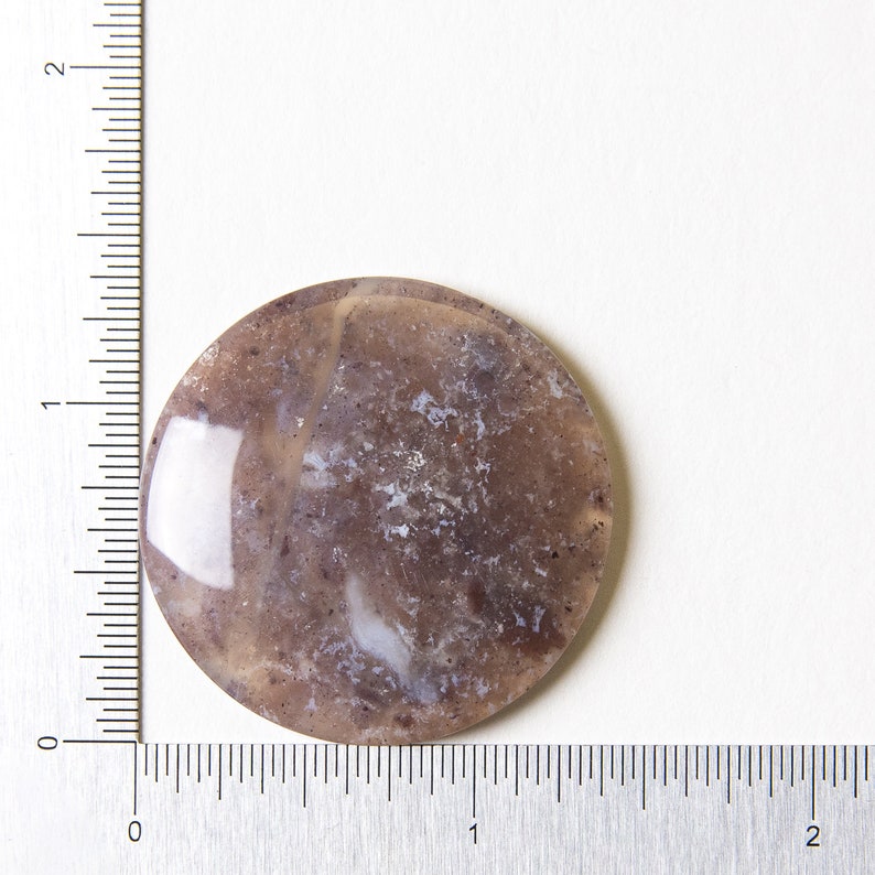 Round Cabochon Moss Agate Cabochon Natural Gemstone Cabochon Round Moss Agate Stone Stone Cabochon 35 x 35 x 5 mm