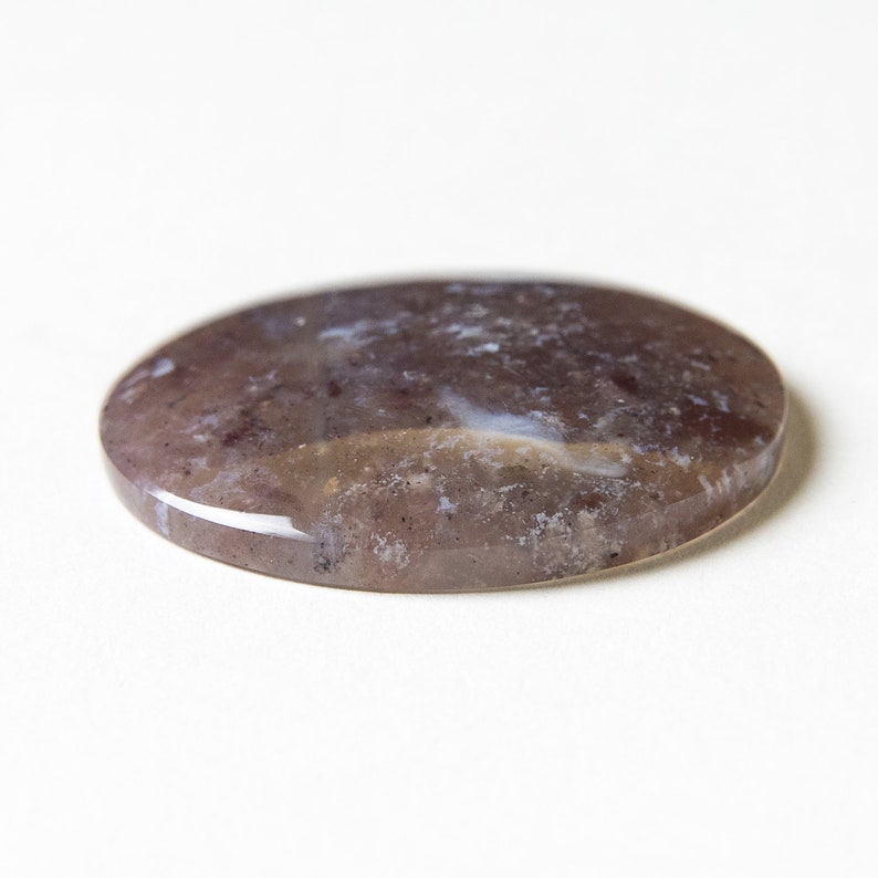 Round Cabochon Moss Agate Cabochon Natural Gemstone Cabochon Round Moss Agate Stone Stone Cabochon 35 x 35 x 5 mm