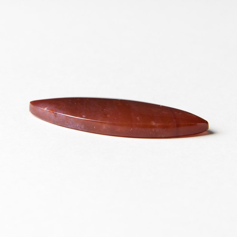 Marquise Agate Natural Cabochon Stone Gemstone Cabochon Carnelian Agate Agate Gemstone 50 x 18 x 5 mm Carnelian Cabochon