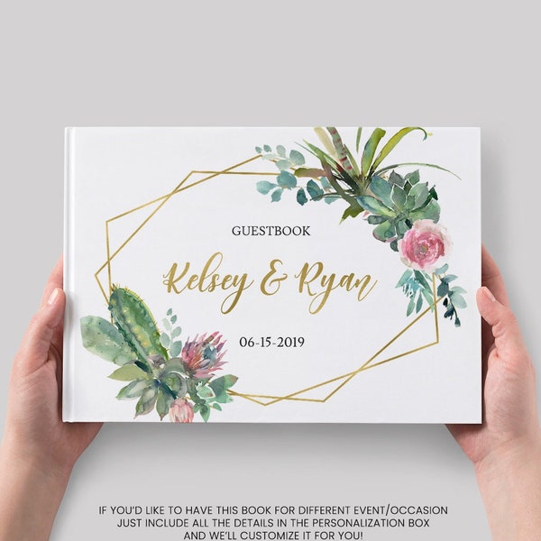 Wedding Guest Book Desert Theme Etsy