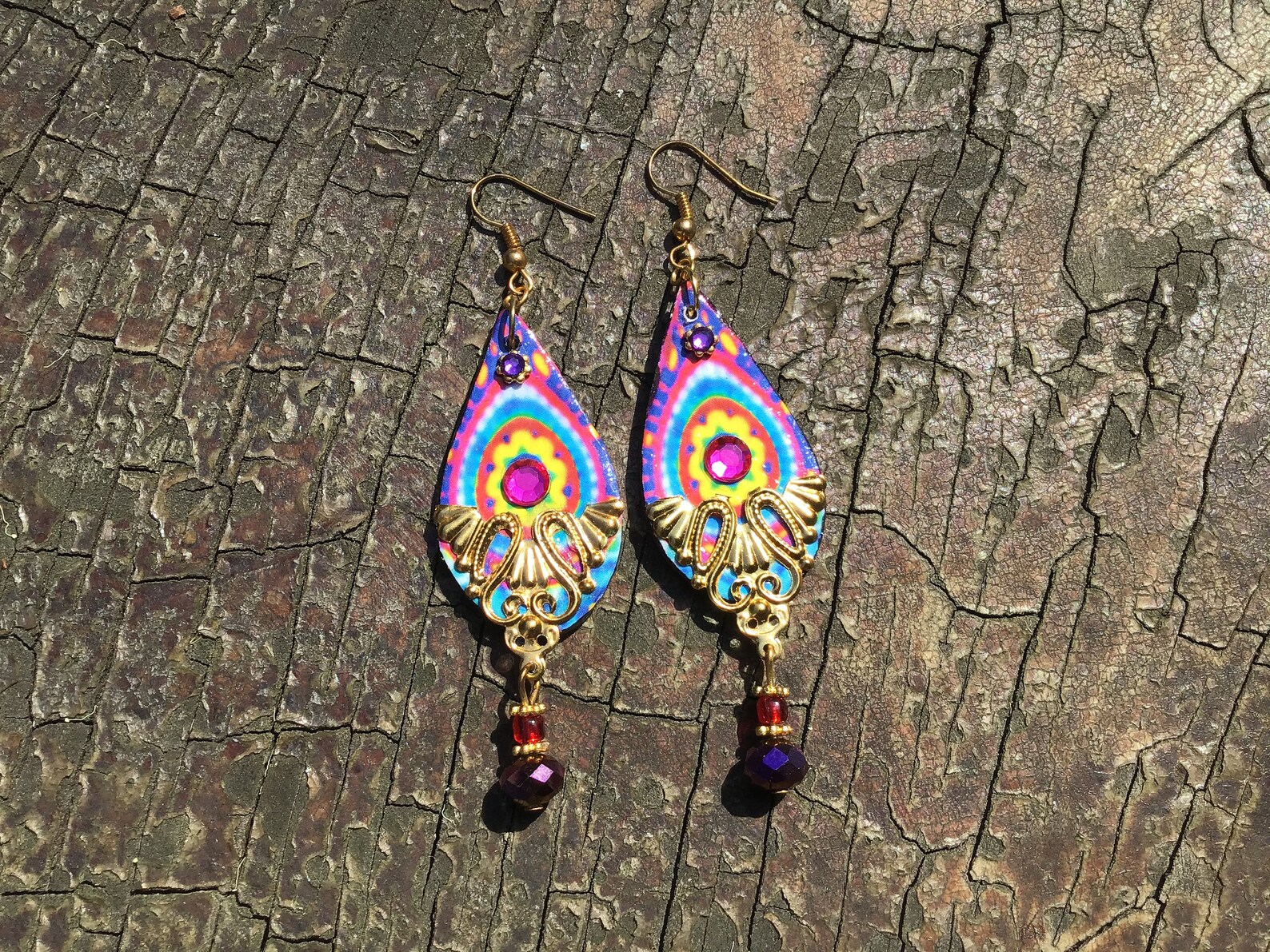 Boho Earrings Funky Earrings Quirky Earrings Hand Made Etsy UK