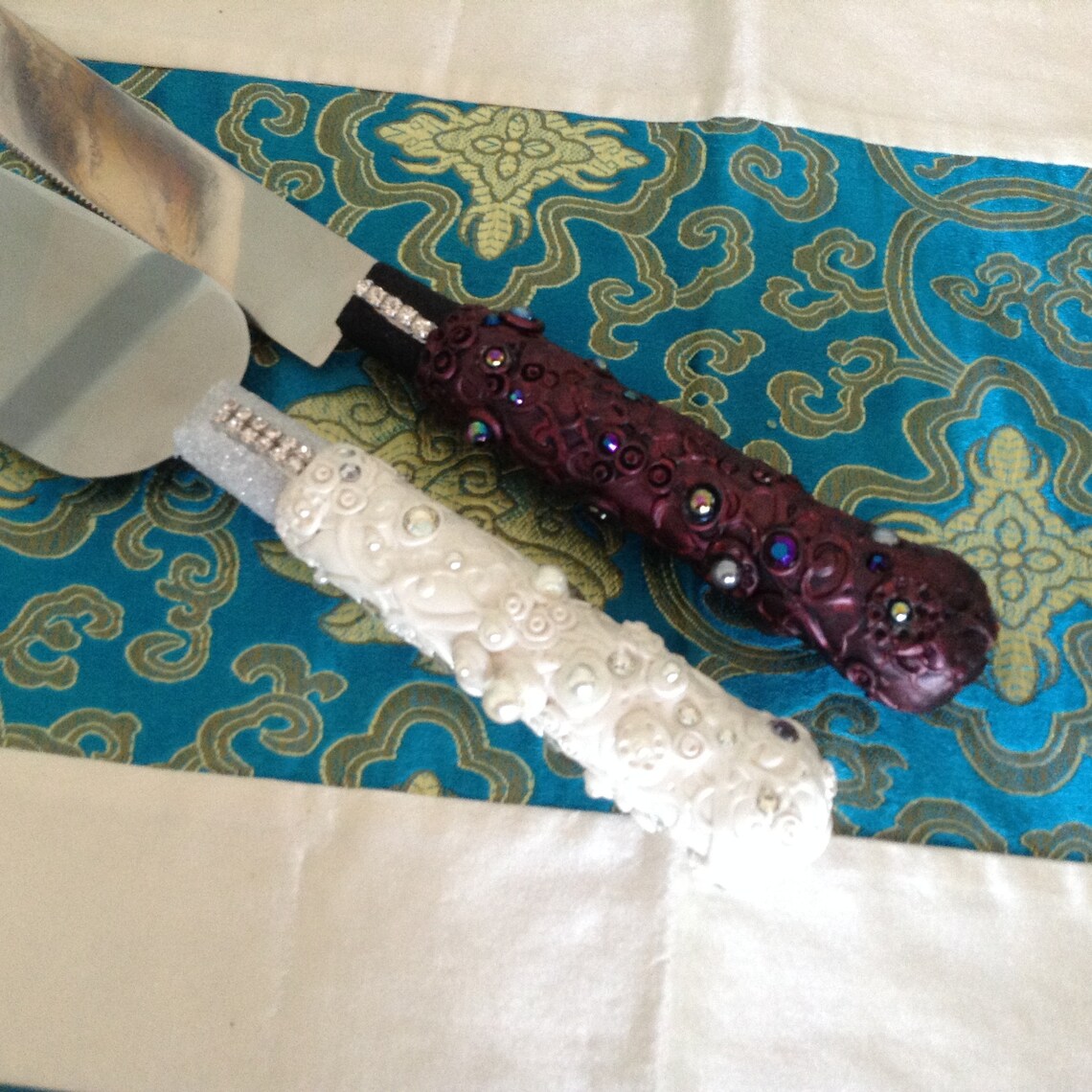 Gothic Wedding Cake Knife Set Cake Server Cake Knife and Etsy