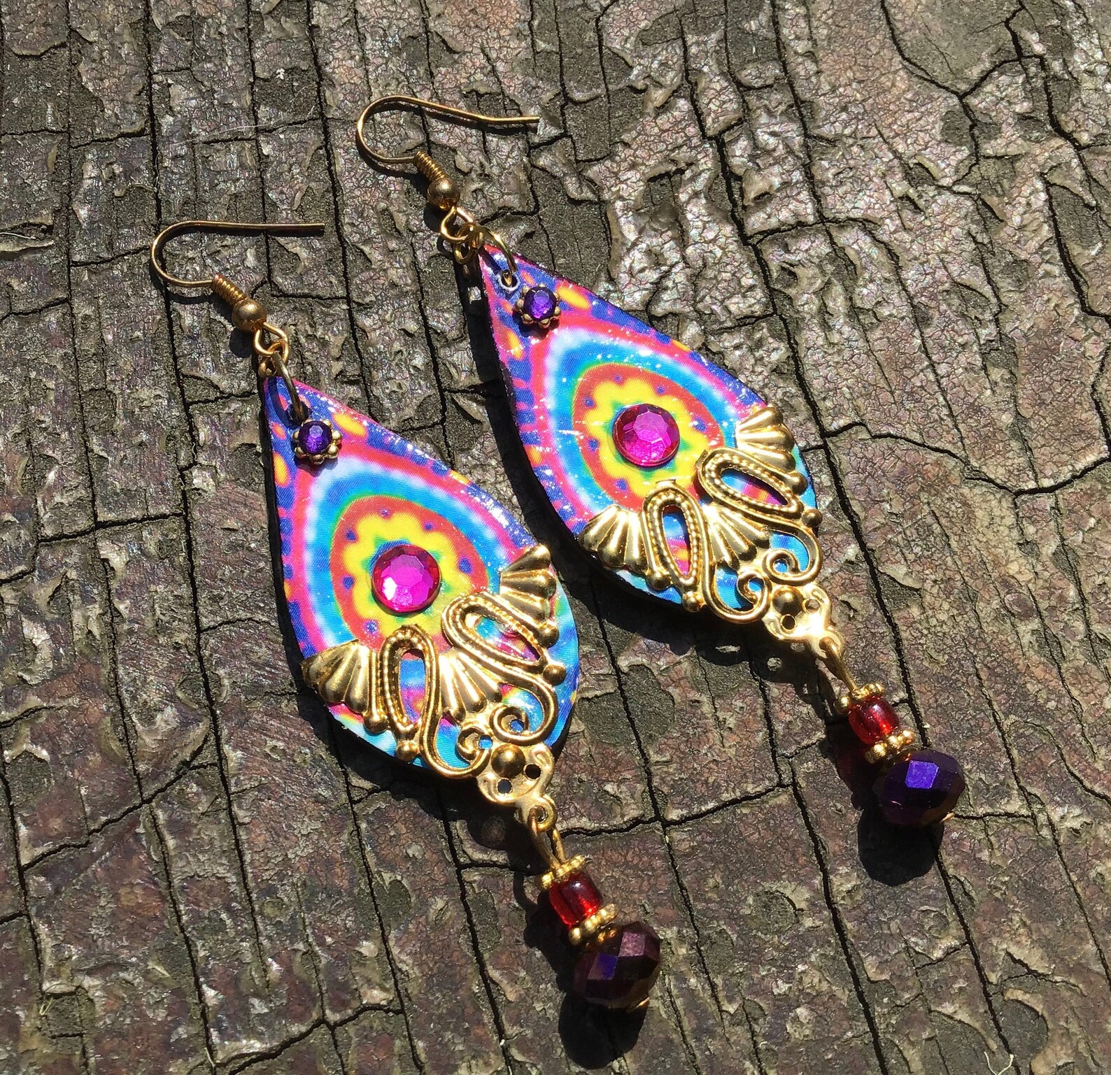 Boho Earrings Funky Earrings Quirky Earrings Hand Made Etsy UK