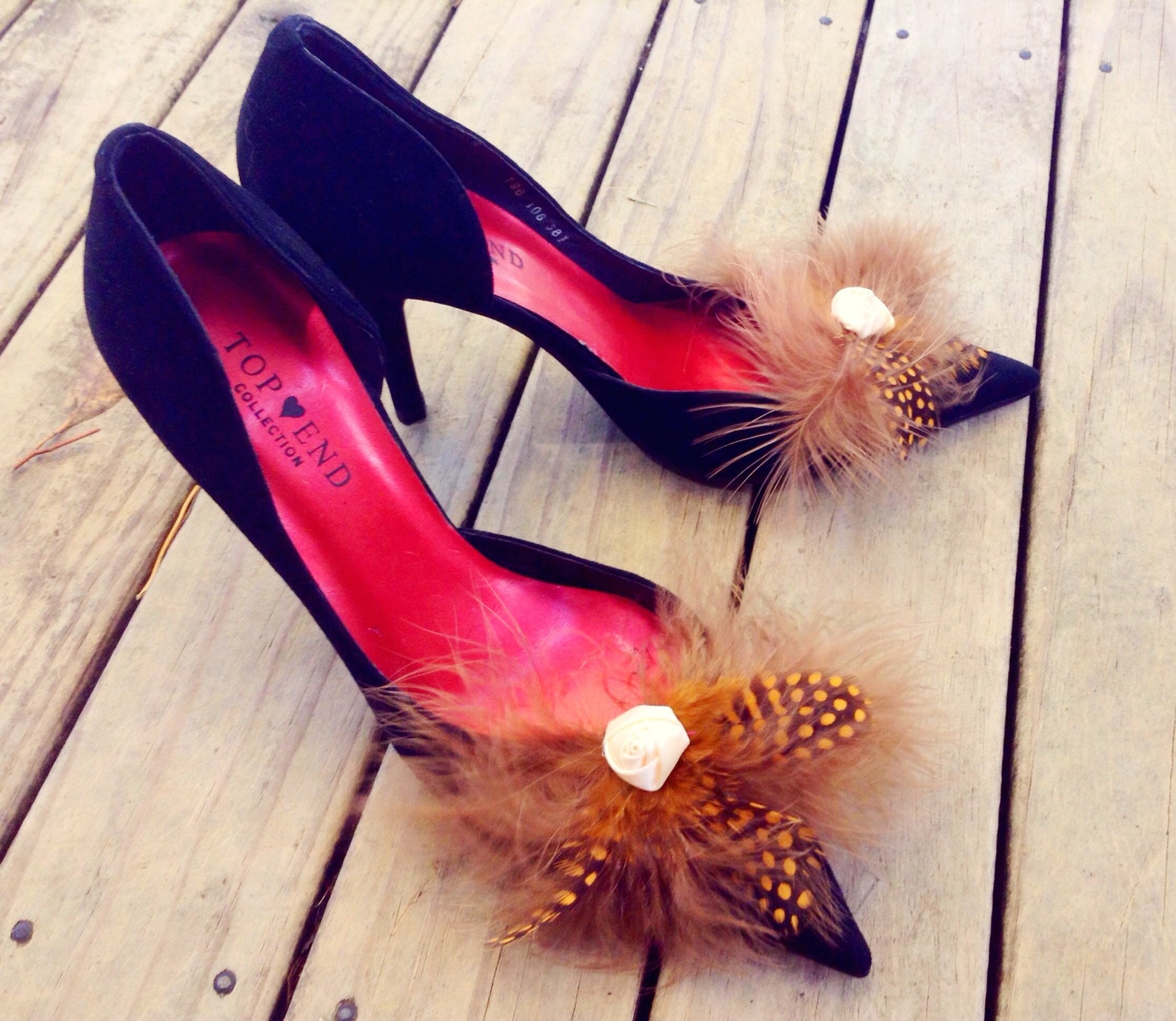 Tan Feather Shoe Clips Wedding Shoe Clips Bridal Shoe Clips Etsy