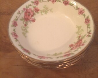 Rosecliffe dessert bowls by Alfred Meakin