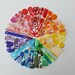 Lucy reviewed Colour wheel created from bits of plastic collected from beautiful cornish beaches. 34x34cm  boxframe. Bespoke item.