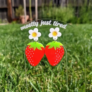 Strawberry Earrings - Statement fruit earrings for summer