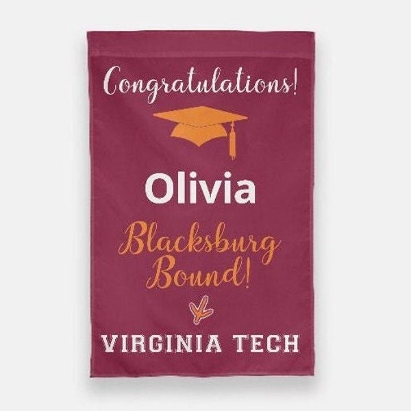 Heading to Virginia Tech Garden Flag-BLACKSBURG BOUND