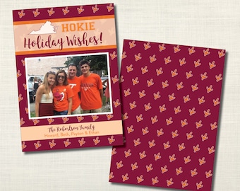 Holiday Card VT "Virginia Tech Hokies"