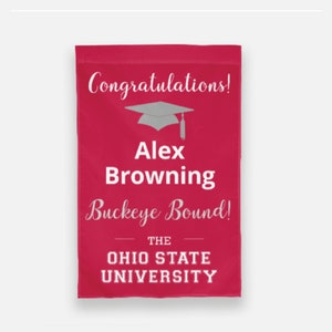 Heading to OSU Garden Flag-BUCKEYE BOUND