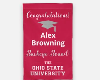 Heading to OSU Garden Flag-BUCKEYE BOUND