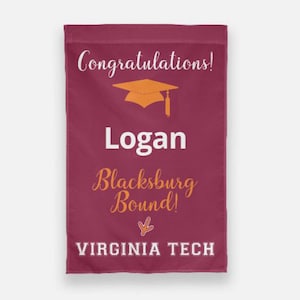 Heading to Virginia Tech Garden Flag-BLACKSBURG BOUND