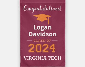 Class of 2024 Virginia Tech Grad Garden Flag