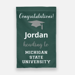 Heading to College-Grad Garden Flag ANY SCHOOL