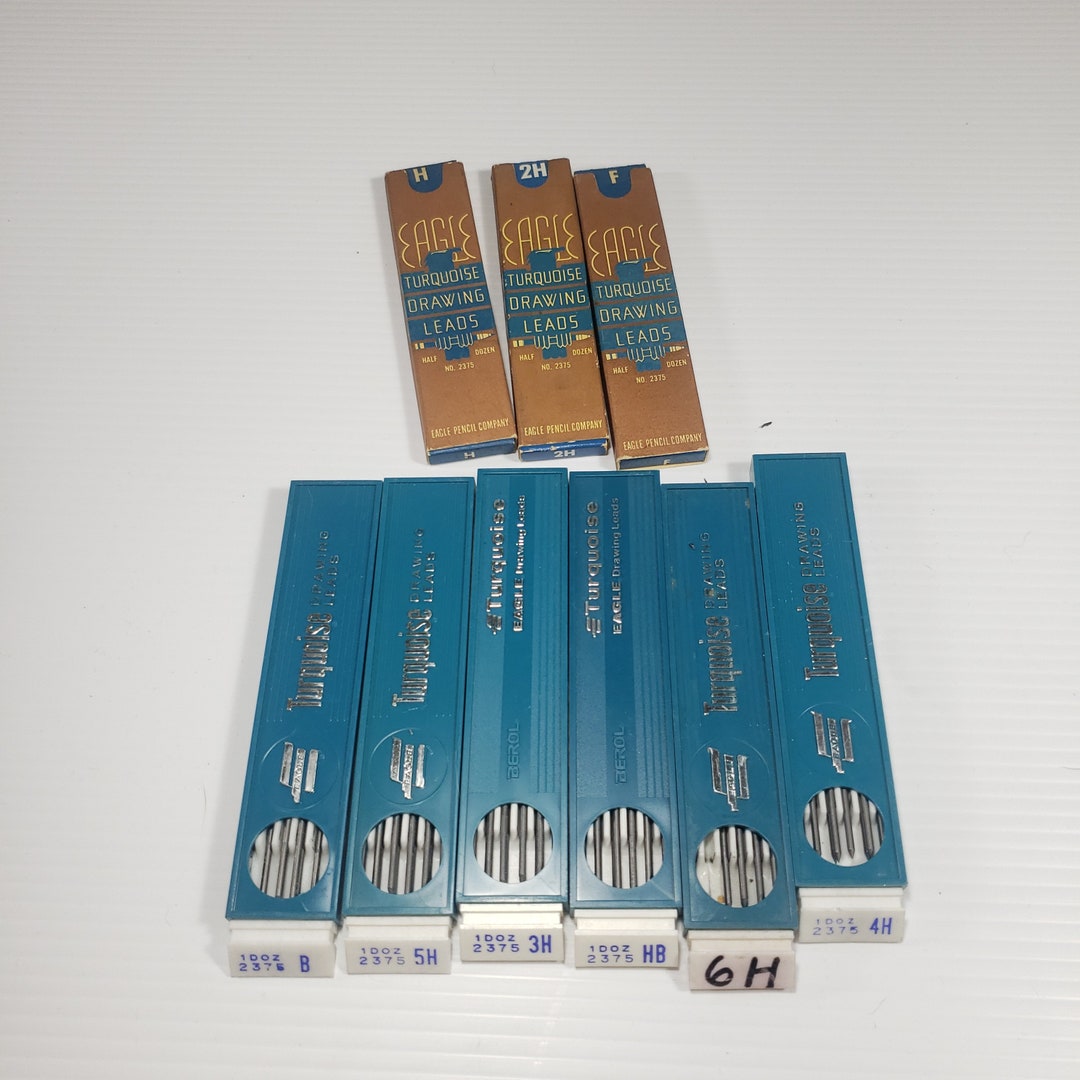 Vintage 9/lot 1930s Turquoise Eagle Drawing Leads B F H HB 2H Etsy